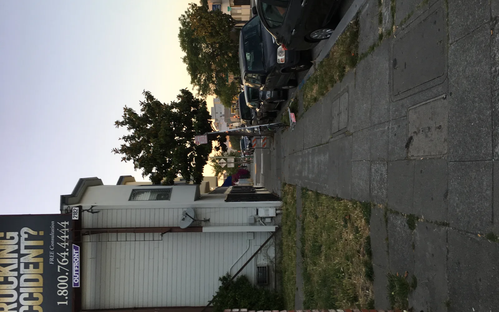 An Oakland street scene with buildings, urban environment, and commercial architecture typical of the East Bay region